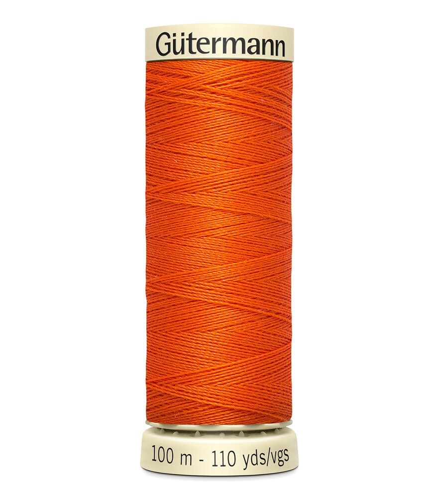 Gutermann Sew All Polyester Thread 110 Yards, 470 Orange, swatch
