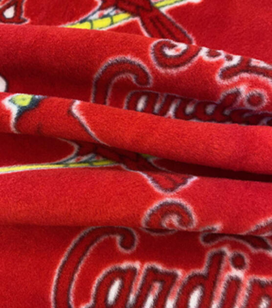 Fabric Traditions St. Louis Cardinals Fleece Fabric Red, , hi-res, image 3