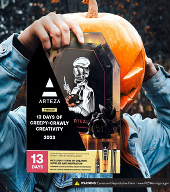 Arteza 13 Day Halloween Countdown Advent Calendar Drawing Kit 17ct JOANN