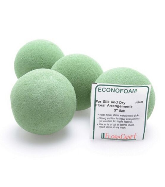 FloraCraft 3" Green Desert Foam Balls 6ct