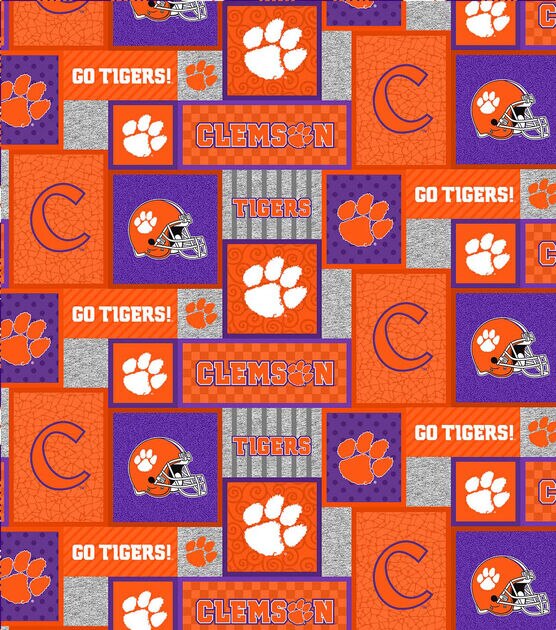 Clemson University Tigers Fleece Fabric College Patch, , hi-res, image 2