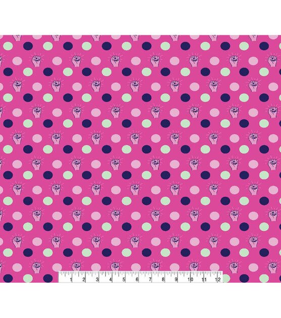 Girl Power Super Snuggle Flannel Fabric, , hi-res, image 2