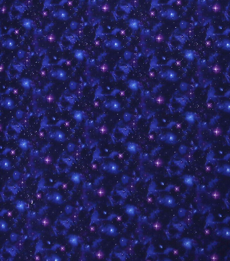 108" Wide Galaxy Cotton Fabric, Dark Blue, swatch