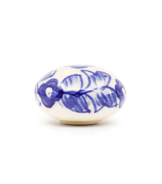 Dritz Home Ceramic Small Delft Ball Knob, Delft Blue, , hi-res, image 2