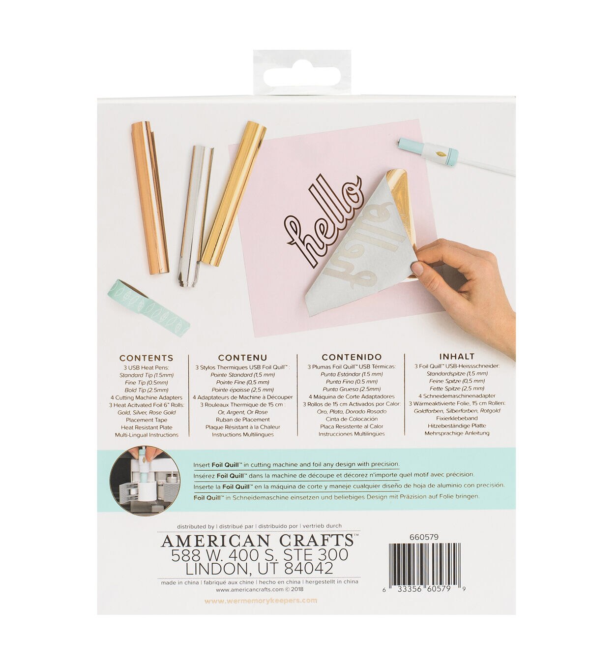 We R Memory Keepers American Crafts 14 x 5 Foil Quill Cutting Kit-DIY Crafting Set-Pack of 3 