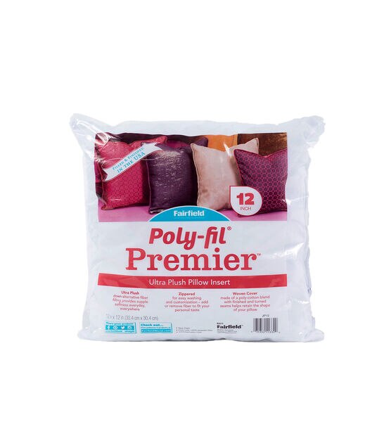 Poly-Fil Premier 12"x12" Small Accent Pillow Inserts 12 Pk, , hi-res, image 2