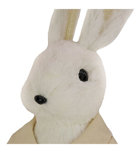 National Tree 12" White Bunny with Basket, , hi-res, image 2