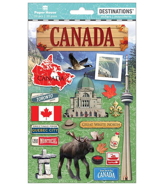 Paper House Canada Destination Stickers