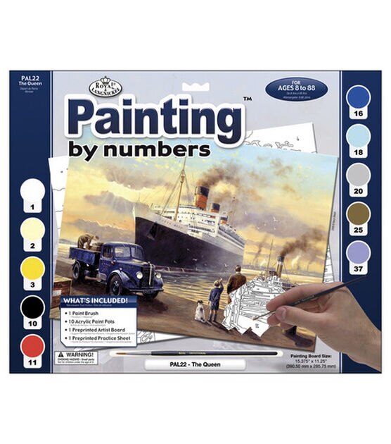 15-3/8"x11-1/4" Adult Paint By Number Kit Queen Departs