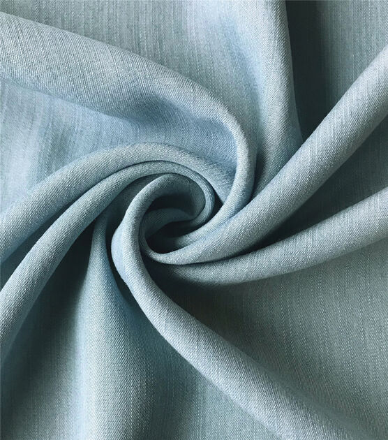 Chambray Lyocell Denim Fabric, , hi-res, image 1