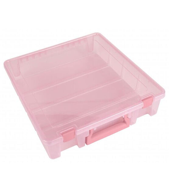 ArtBin 15" Super Satchel Pink 1 Compartment Box With Handle & Latches