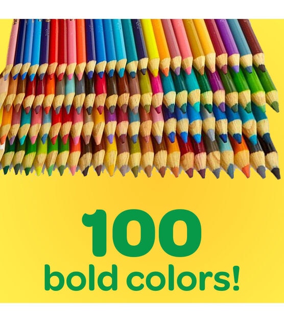 Crayola 100ct Different Colored Pencils, , hi-res, image 5