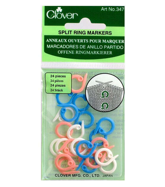 Clover Split Ring Markers 24 Pkg