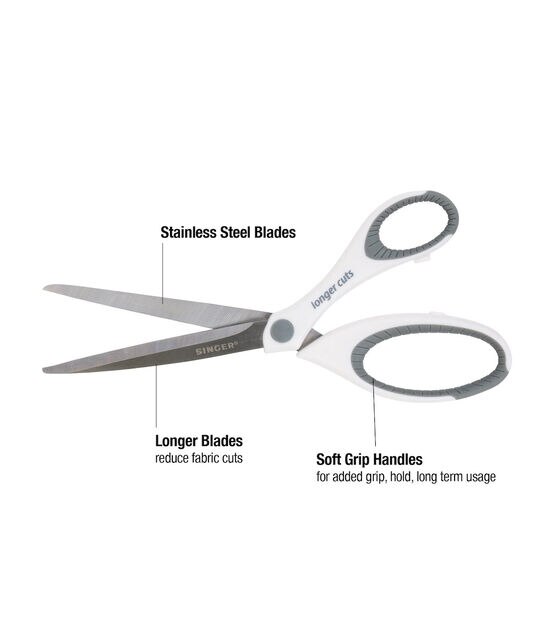 SINGER Heavy Duty Fabric Scissors, 9.5" Dressmaker Shears with Comfort Grip Handles, , hi-res, image 5