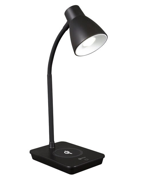 OttLite Swerve LED Desk Lamp with 3 Colors & USB, Long-Lasting ClearSun LED  Light, Flexible Neck