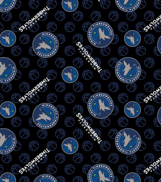 Minnesota Timberwolves Fleece Fabric Logo Toss, , hi-res, image 2