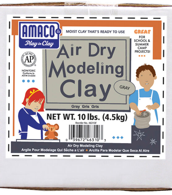 Amaco 10lbs Air Dry Modeling Clay, , hi-res, image 1