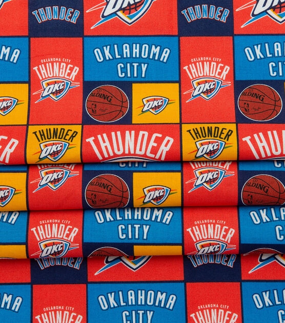 Oklahoma City Thunder Cotton Fabric Patch, , hi-res, image 4