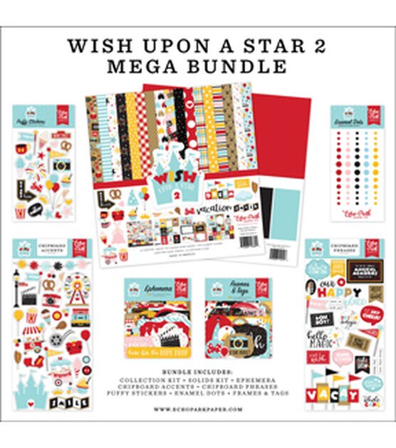 Echo Park Paper Company 12"x12" Wish Upon A Star 2 Bundle Collection Kit