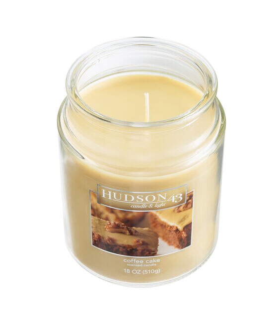 18oz Walnut Coffee Cake Scented Jar Candle by Hudson 43, , hi-res, image 3