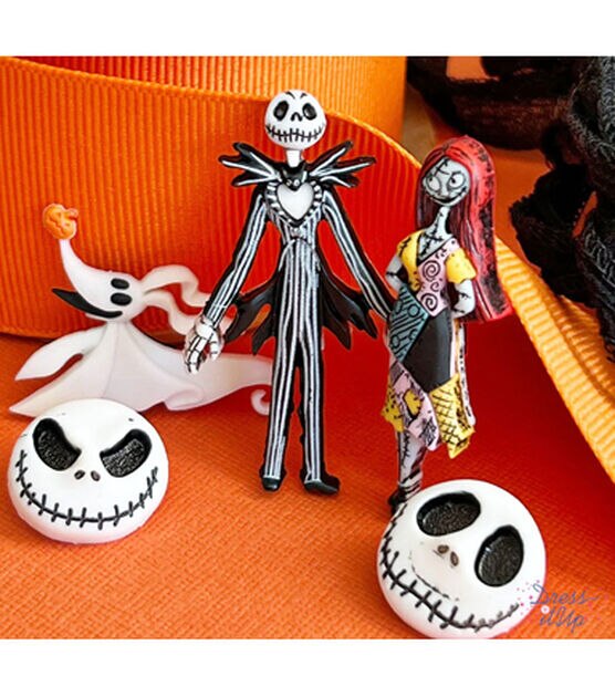 Dress It Up 5ct Disney Nightmare Before Christmas Shank Buttons, , hi-res, image 3