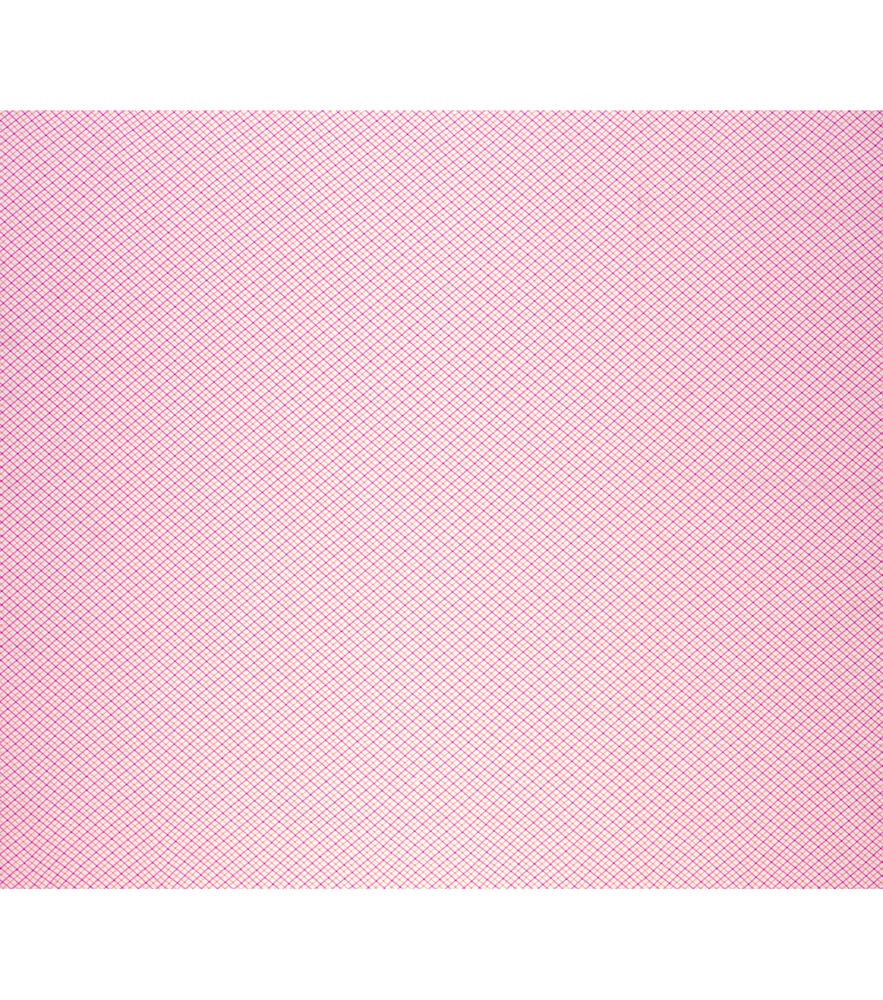 Lattice Plaid Super Snuggle Flannel Fabric, Pink, swatch