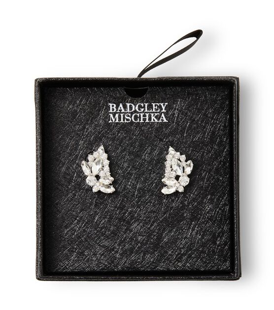 Badgley Mischka Small Multi Stone Cluster Post Earrings