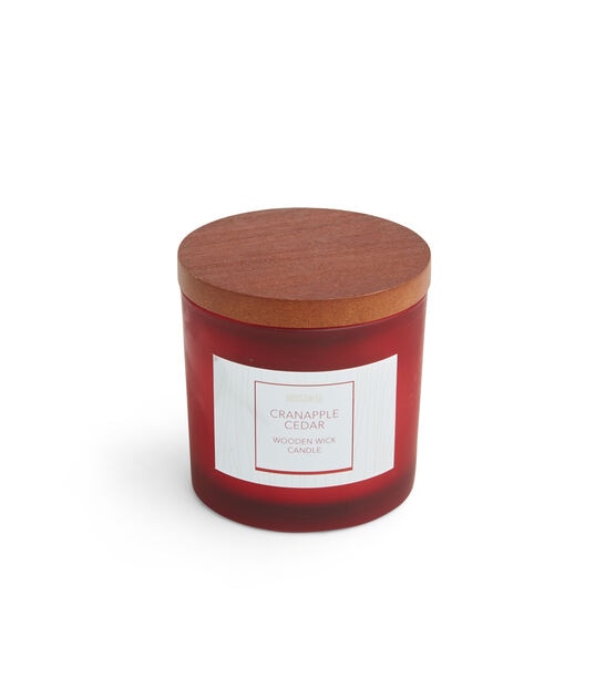 Haven St. Candle Co. 5 oz Cranapple Cedar Scented Wooden Wick Candle