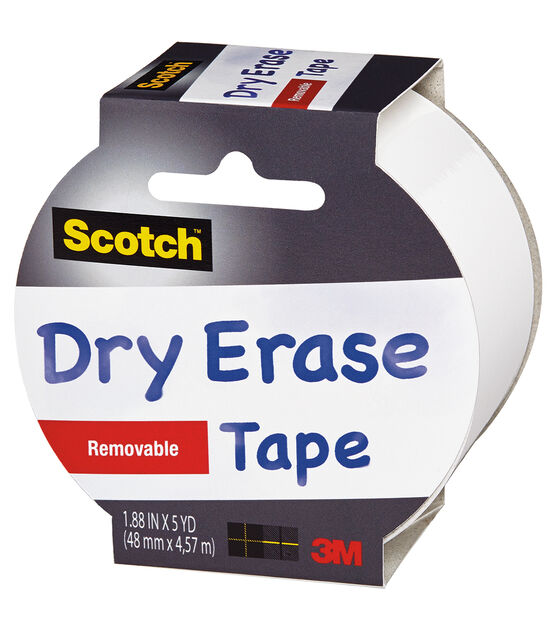 Scotch Dry Erase Tape 1.88"X5yd White