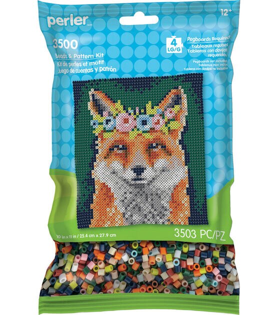 Perler 3503pc Floral Fox Beads & Pattern Kit