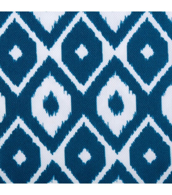 Design Imports Blue Ikat Outdoor Tablecloth Round 60", , hi-res, image 3