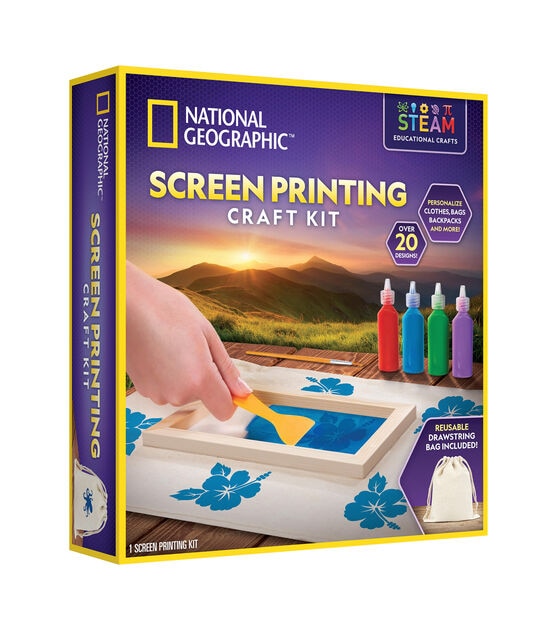 National Geographic 16ct Screen Printing Craft Kit