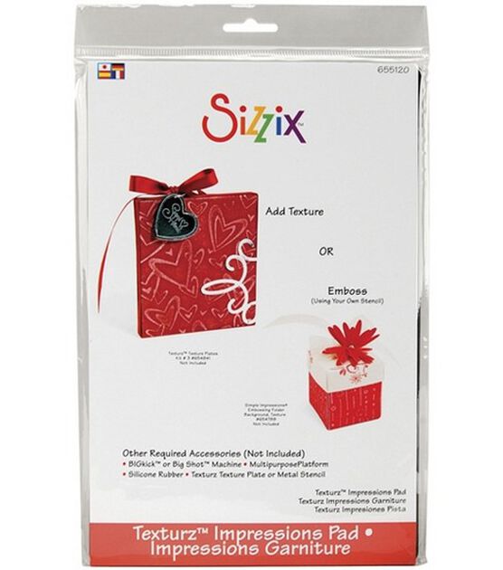 Sizzix BIGkick Big Shot Texturz Accessory Impressions Pad