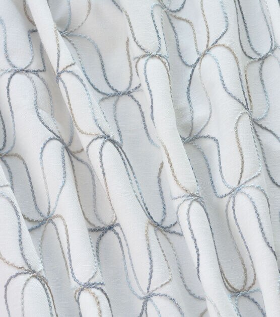 Novogratz Multi Purpose Fabric Acoustic Embroidery Indigo, , hi-res, image 2