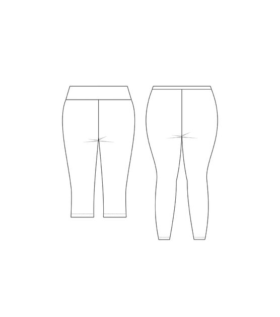 Cashmerette Size 12 to 32 Women's Leggings & Yoga Pants Sewing Pattern, , hi-res, image 10