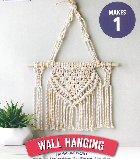 Leisure Arts 2ct Mini Maker Macrame Wall Hanging Kit