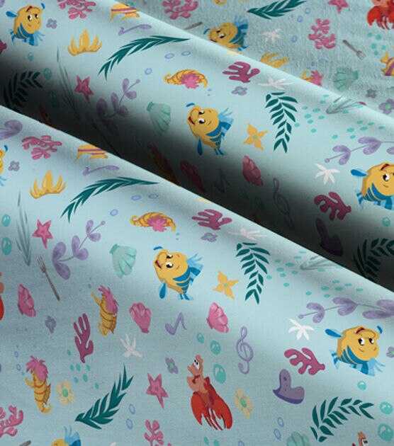 Little Mermaid Friends Disney Cotton Fabric