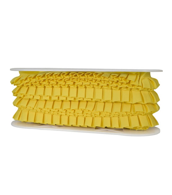Simplicity Box Pleated Trim 1.38'' Canary, , hi-res, image 3