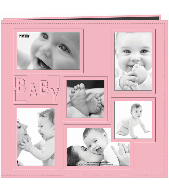 Pioneer Collage Frame Sewn Embossed Cover Postbound Album 12 X12 Baby Joann