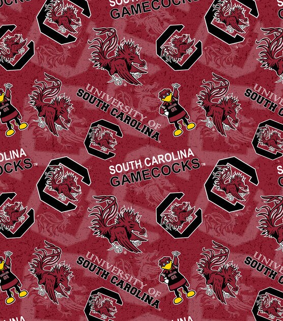 University of South Carolina Gamecocks Cotton Fabric Tone on Tone, , hi-res, image 2
