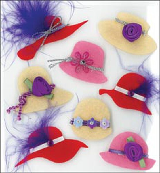 Craft Essentials Red Hats Embellishment