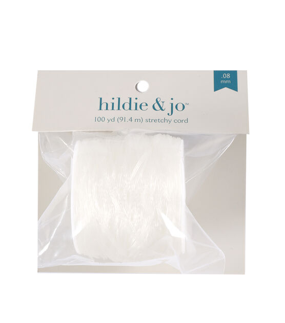 100yds Clear Stretchy Cord by hildie & jo