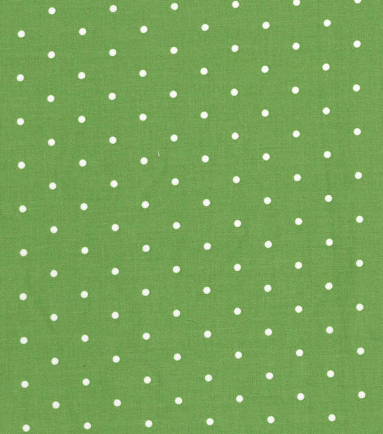 Aspirin Dots on Kiwi Quilt Cotton Fabric by Quilter's Showcase