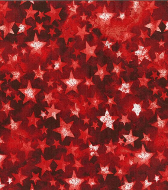 Bright Multi Stars Cotton Fabric, , hi-res, image 3