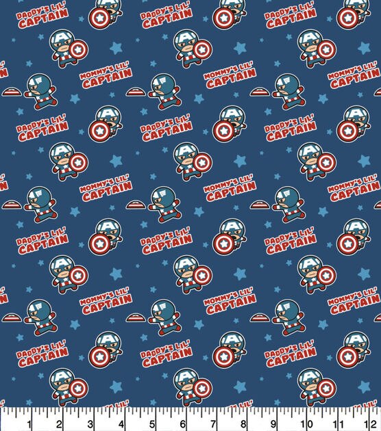 Marvel Lil Captain Flannel Fabric, , hi-res, image 2