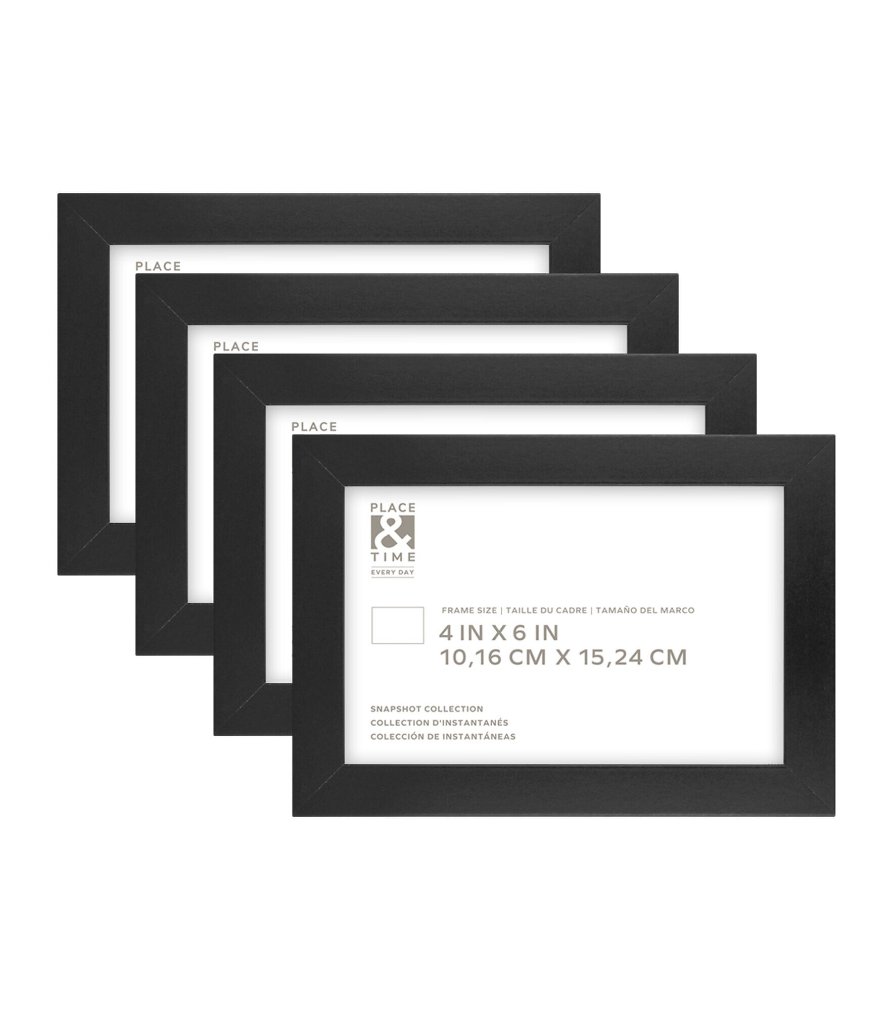 Black Foil Metallic Frame 4x6 - Photo Frames - Tates