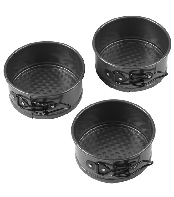 Wilton Non-Stick Mini Fluted Tube Pan, 12-Cavity, Steel, Multi-Cavity Mini  Cake Pan, Black