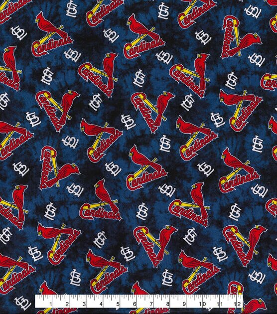 Fabric Traditions St. Louis Cardinals Flannel Fabric Tie Dye, , hi-res, image 2