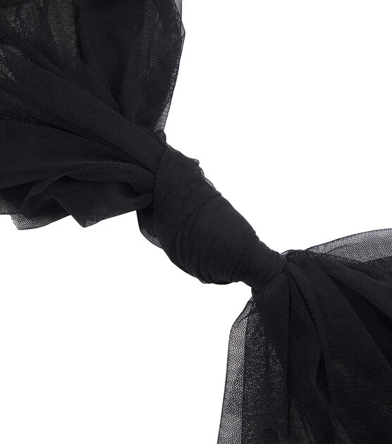 Black Nylon Mesh Fabric, , hi-res, image 2