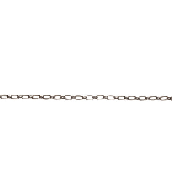 39" Shiny Silver Dainty Chain by hildie & jo, , hi-res, image 1